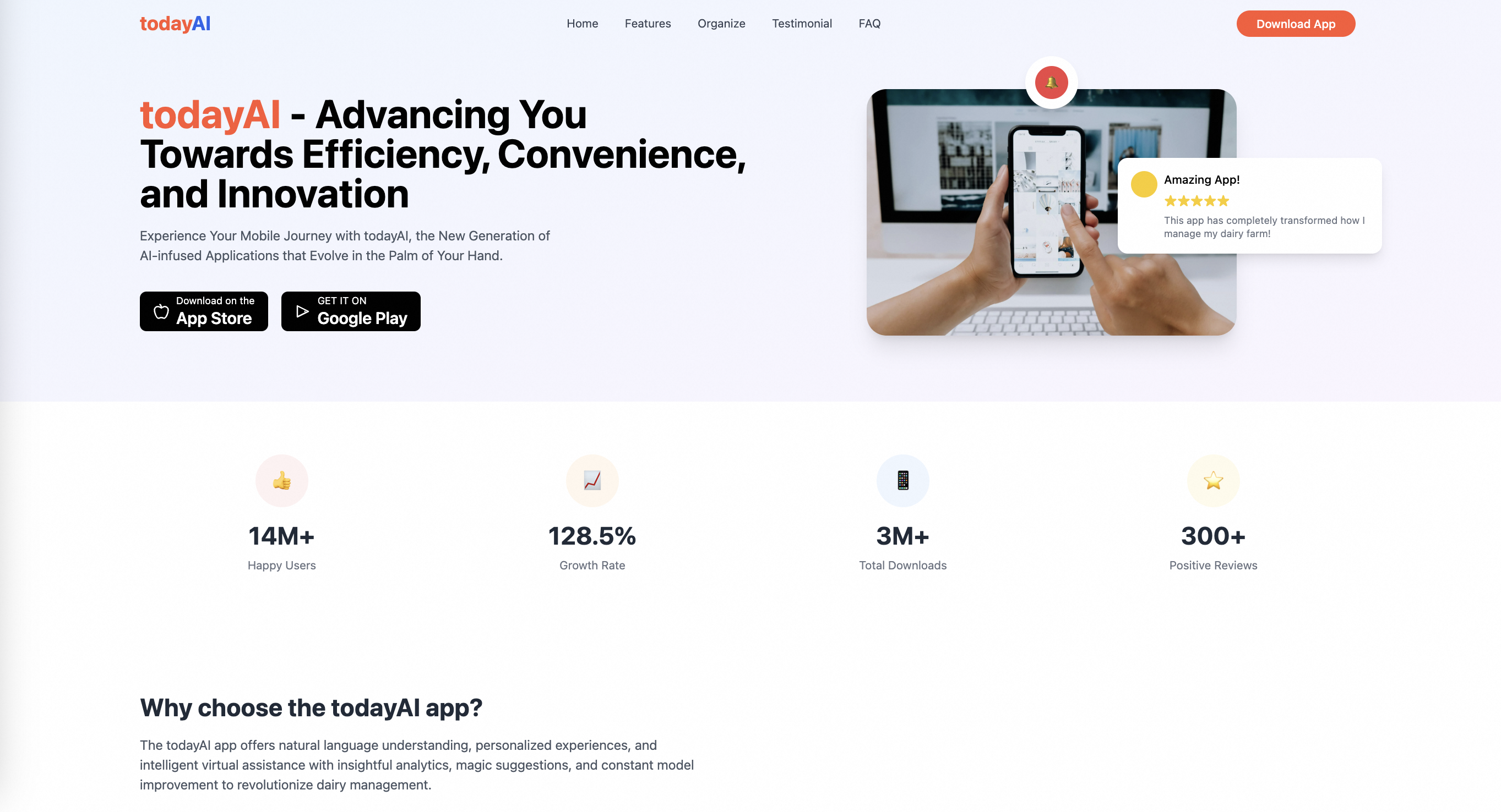 App Landing Page